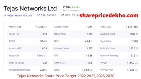 Tejas Network Share Price